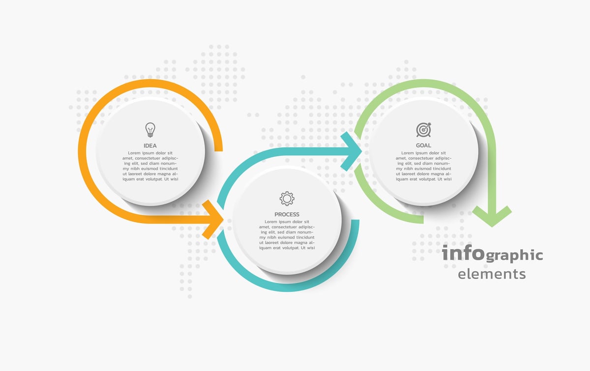 Business infographic template colorful background design